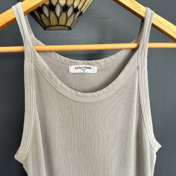 perfectwhitetee annie recycled cotton ribbed tank - medium - Picture 1 of 5